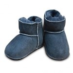 lambskin babyshoes anthracite