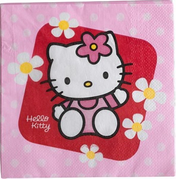 Hello Kitty Servietten 33x33cm, 20er-Pack