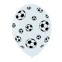 Fussball Ballone, 6er-Pack