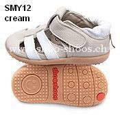 Shooshoos for toddlers beige/white Velcro Strap (Size 8)