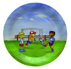 Fussball-Kids Teller 23cm, 6er-Pack