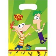 Phineas & Ferb Partytüten, 6er-Pack