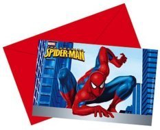 Spiderman USA Einladungskarten, 6er-Pack