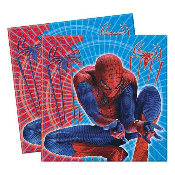 Spiderman Amazing Servietten 33x33cm, 20er-Pack