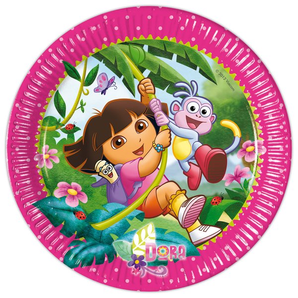 Dora Adventures Teller 23cm, 10er-Pack
