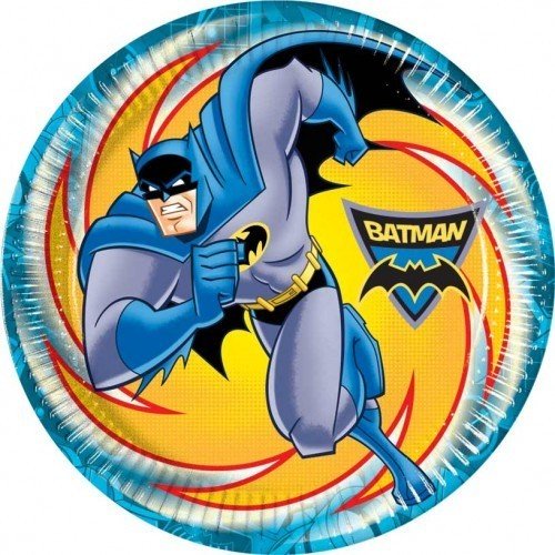 Batman Superhero Teller 23cm, 8er-Pack