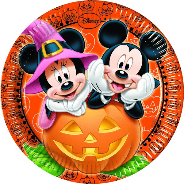 Mickey Halloween Teller 23cm, 8er-Pack