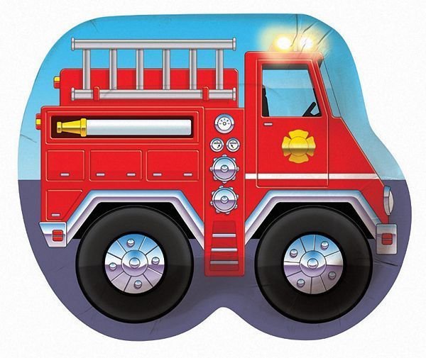 Feuerwehrauto Teller 23cm, 8er-Pack