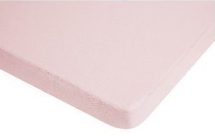 Molton/Jersey Spannbetttuch rosa wasserdicht 70x140cm