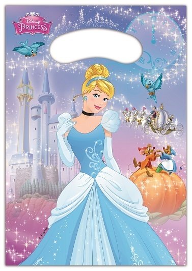 Cinderella's Fairytale Partytüten, 6er-Pack