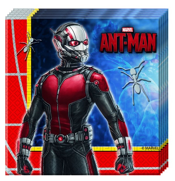 Ant-Man Servietten 33x33cm, 20er-Pack