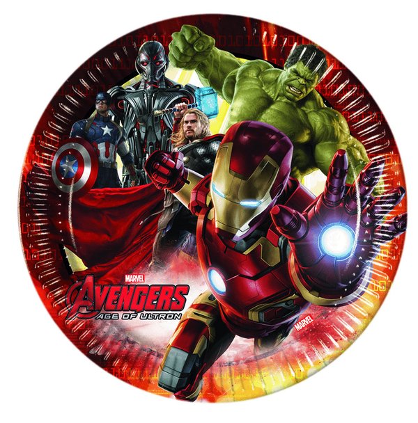 Avengers 2 Age of Ultron Teller 23cm, 8er-Pack