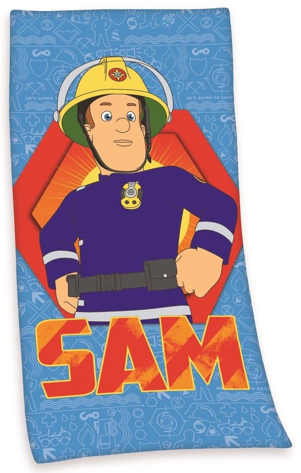 Badetuch Feuerwehrmann SAM 75x150cm