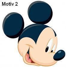 Micky Mouse 2 Silhouette Torten-Aufleger 20cm, essbar