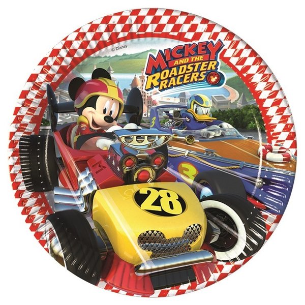 Mickey Roadster Teller 23cm, 8er-Pack