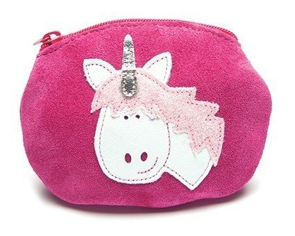 Pebble purse Unicorn pink/white