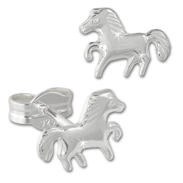 Ohrstecker Pferd/Pony, Silber 925